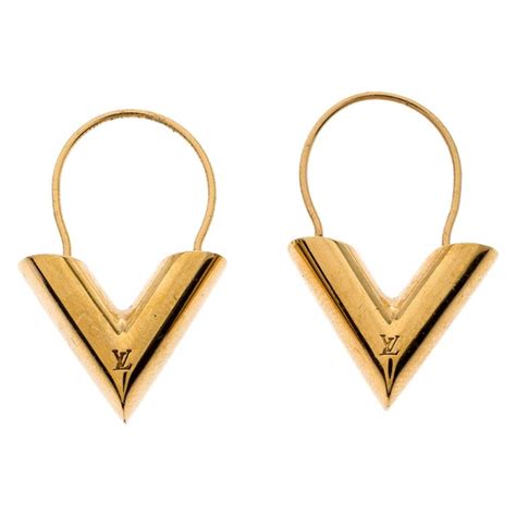 lv essential v earrings|louis vuitton latest earrings.